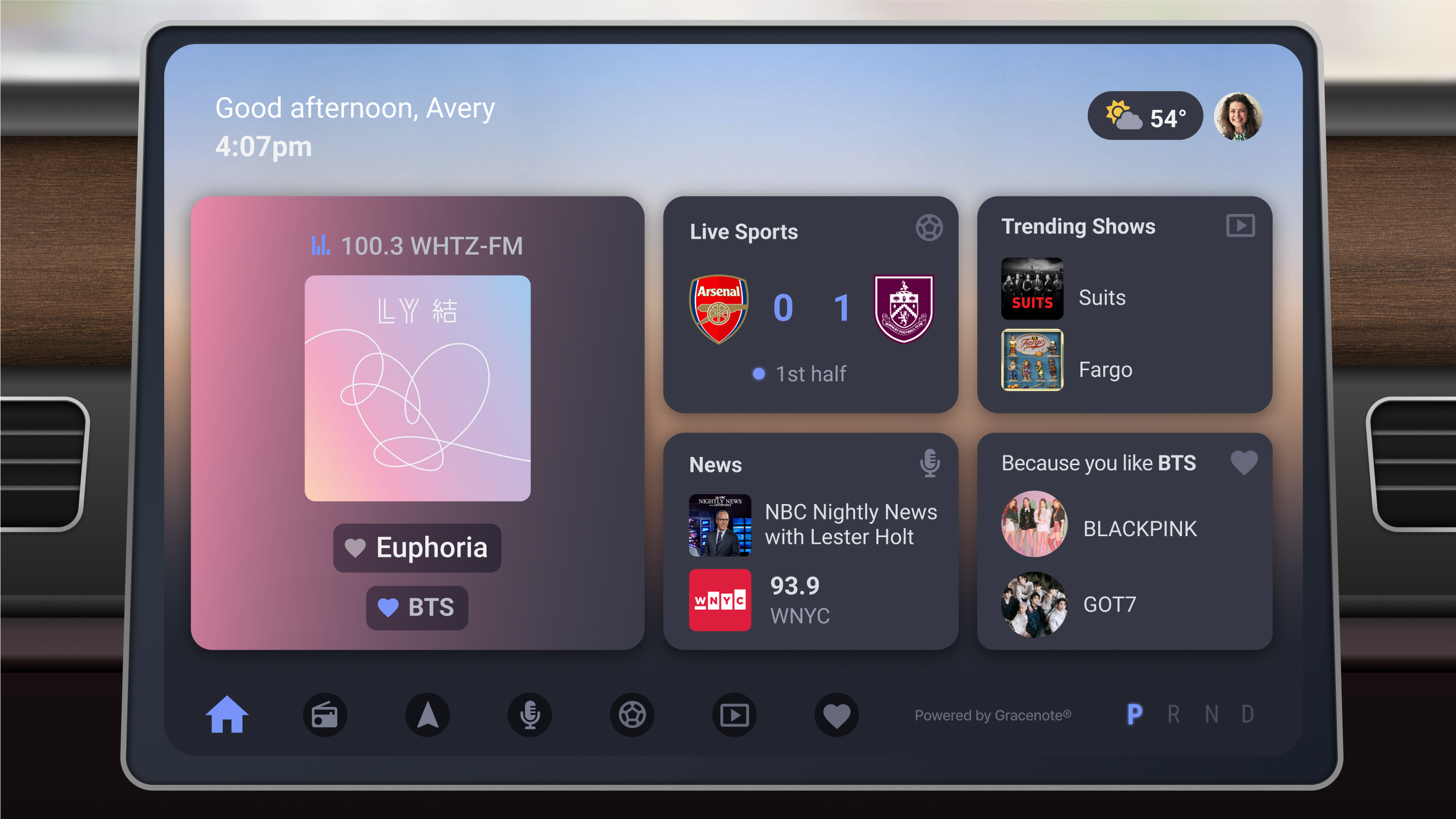 Nexus in-car experience